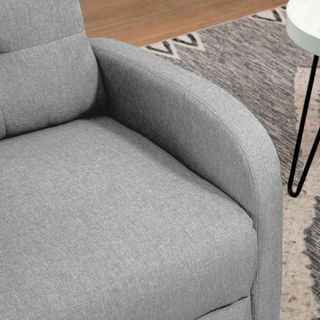 Poltrona relax manuale grigio chiaro. Rif: 13336.