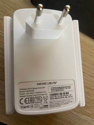 Repetidor Wi-Fi Mercusys 300Mbps MW300RE
