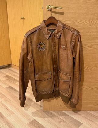 Cazadora Cuero Ralph Lauren A-2 Flight