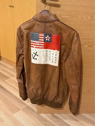 Cazadora Cuero Ralph Lauren A-2 Flight