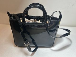 Bolso Zara Negro Charol