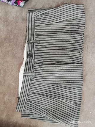 Pantalones Fallero Largos Rayas Gris