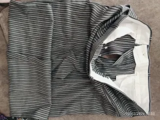 Pantalones Fallero Largos Rayas Gris