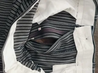 Pantalones Fallero Largos Rayas Gris