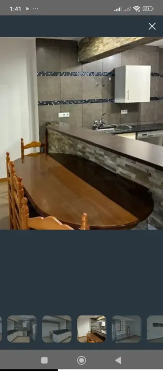 Mesa extensible de madera