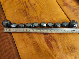Bracciale in Ematite Sfere e Faccettati