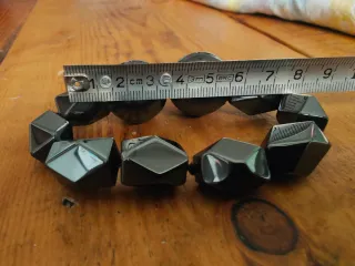 Bracciale in Ematite Sfere e Faccettati