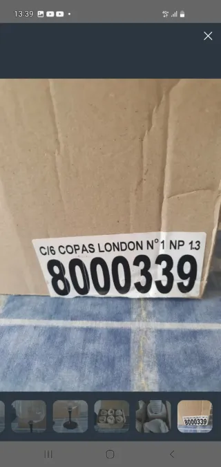 6 COPAS LONDON GIN TONIC NUEVAS!!