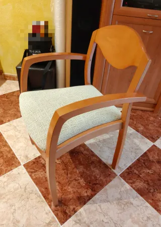 Mesa comedor extensibley 6 sillas madera