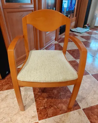 Mesa comedor extensibley 6 sillas madera