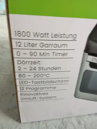 Freidora de aire 12L Stillstern