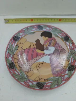 6 Piatti UNICEF Ceramica Anni '90