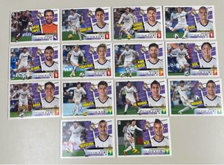 Lote 14 cromos Real Madrid - Liga Este 2013-2014