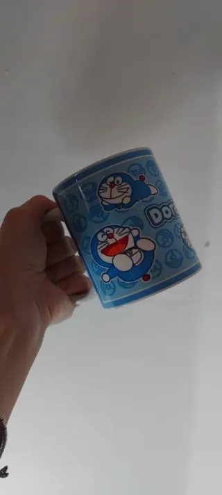 Tazza Doraemon Ceramica Azzurra da latte