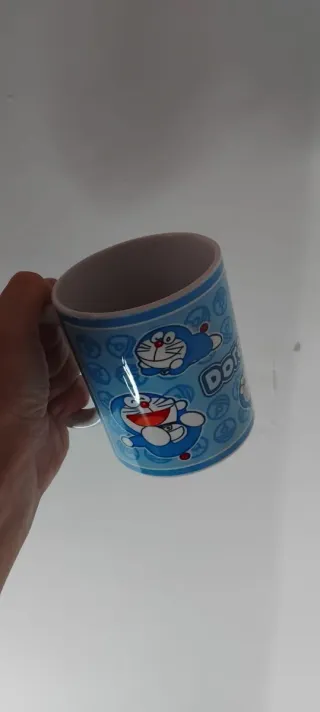 Tazza Doraemon Ceramica Azzurra da latte