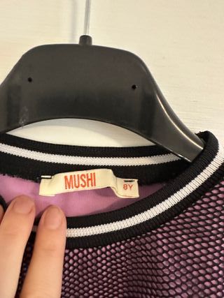 Maglia Mushi bimba rosa rete 8 anni