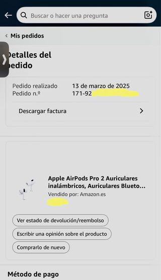 Airpods Pro 2 con garantía Amazon