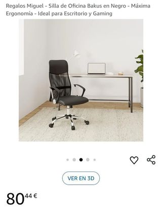 Silla oficina Bakus negra