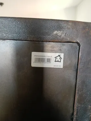 Estantería modular negra y gris