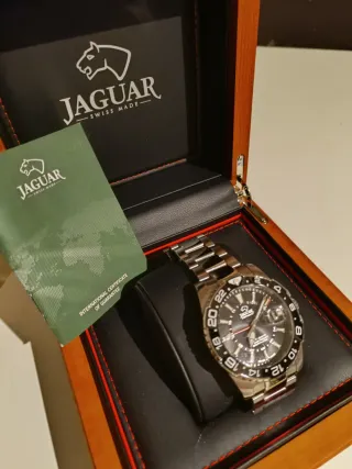Reloj Jaguar GMT Acero Negro