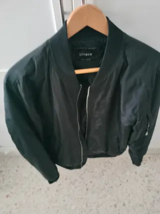 Chaqueta Bomber Zara Negra Hombre XL