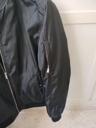 Chaqueta Bomber Zara Negra Hombre XL