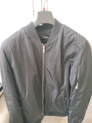 Chaqueta Bomber Zara Negra Hombre XL