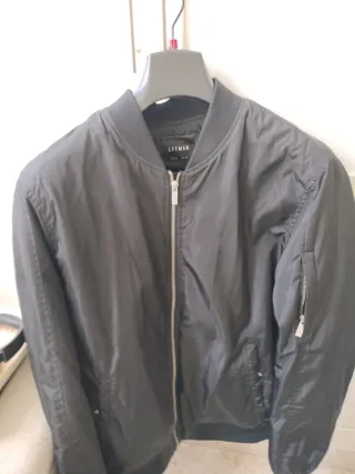 Chaqueta Bomber Zara Negra Hombre XL