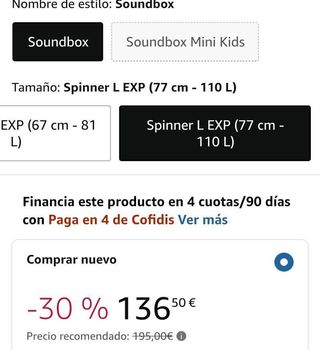 Maleta American Tourister Soundbox 77 cm amarilla