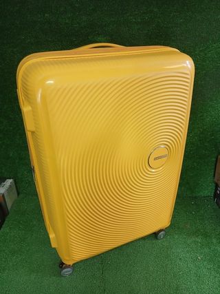 Maleta American Tourister Soundbox 77 cm amarilla