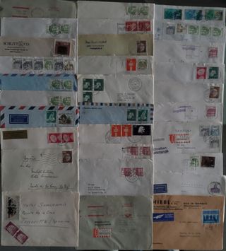 270 Sobres sellos Alemania a Canarias