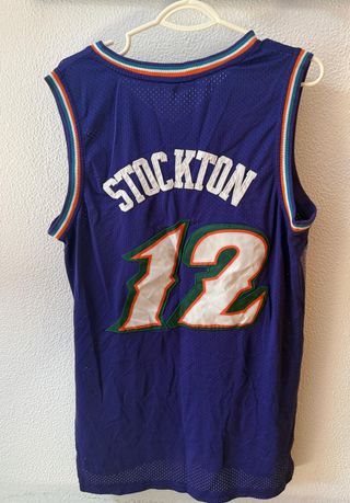 Camiseta NBA Utah Jazz 12 Stockton