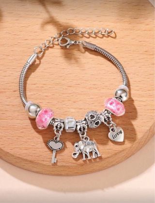 Pulsera estilo pandora plata ley