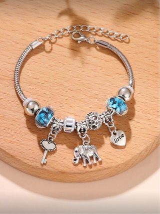 Pulsera estilo pandora plata ley