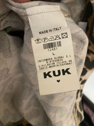 Pantalón ancho estampado leopardo