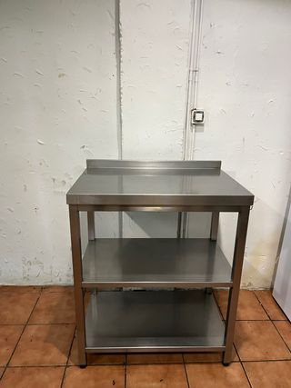 Mesa Acero Inoxidable Industrial 2 Estantes