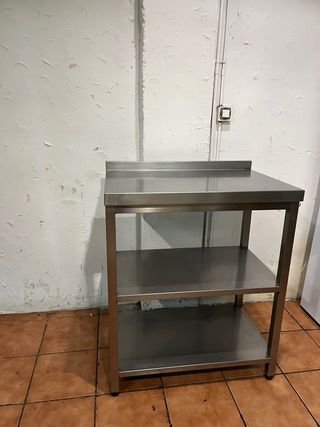 Mesa Acero Inoxidable Industrial 2 Estantes