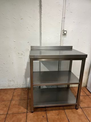 Mesa Acero Inoxidable Industrial 2 Estantes