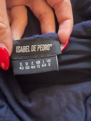 Vestido largo azul marino