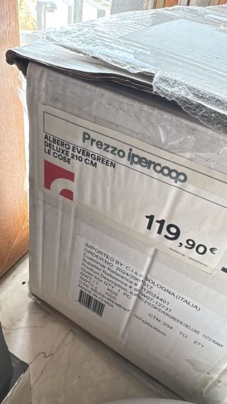 Albero di Natale 210 cm - senza fiocco