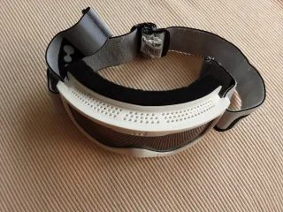 Gafas de esquí blancas con tinte naranja 4-7 años.