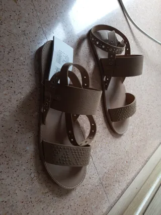 Sandalias Sprilfiesd Beige Talla 41