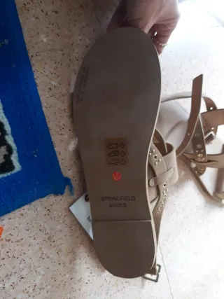 Sandalias Sprilfiesd Beige Talla 41