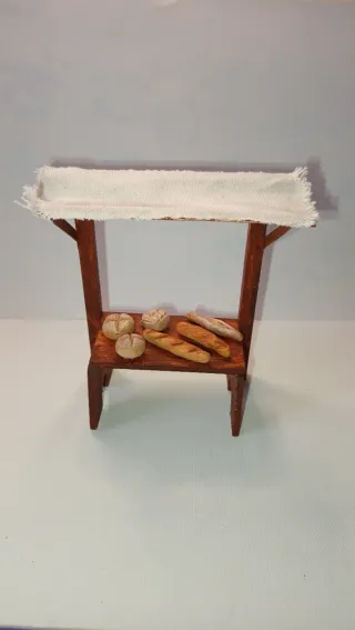 Postazione per presepe con pane