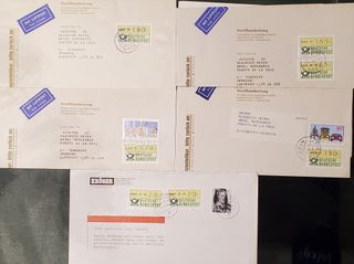 27 Sobre de ATM de Alemania a Tenerife