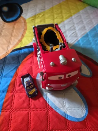 Juguete Camión de Bomberos Rojo y Cochecito