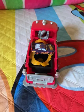 Juguete Camión de Bomberos Rojo y Cochecito