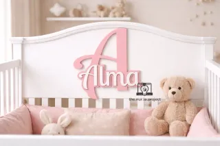 Iniciales personalizadas para cuna