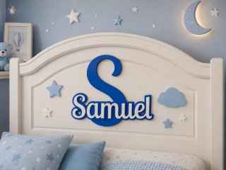 Iniciales personalizadas para cuna