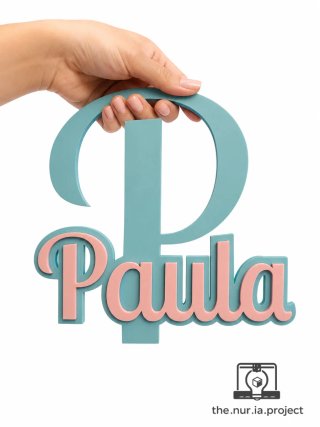 Iniciales personalizadas para cuna